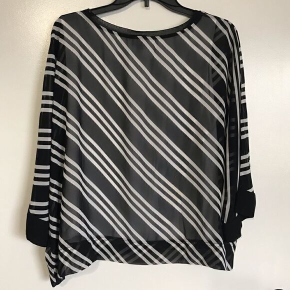NWT Worthington Striped Blouse - Picture 3 of 7